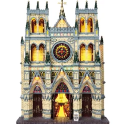 Lemax St. Patrick's Cathedral Lighted Façade Battery Operated 4.5V #95916
