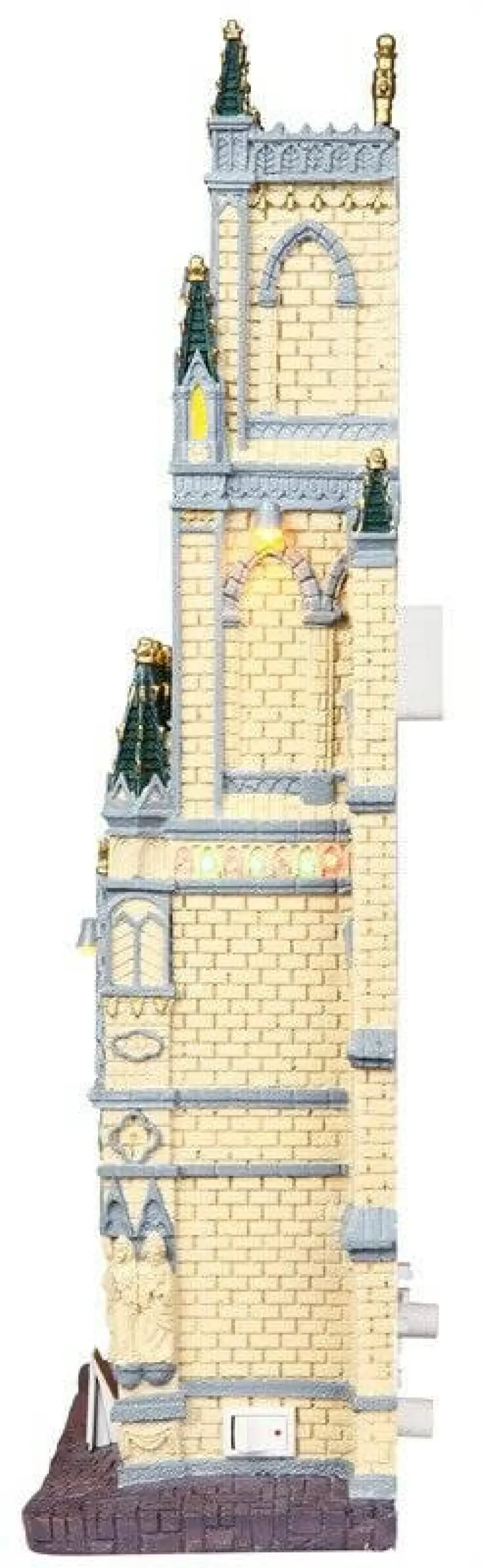 Lemax St. Patrick's Cathedral Lighted Façade Battery Operated 4.5V #95916