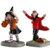 Lemax Terrified Trick-Or-Treaters Figurines Set of 2 #02903