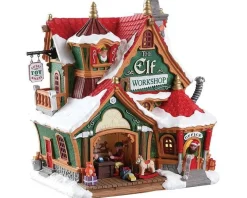 Lemax The Elf Workshop Lighted Building #75291