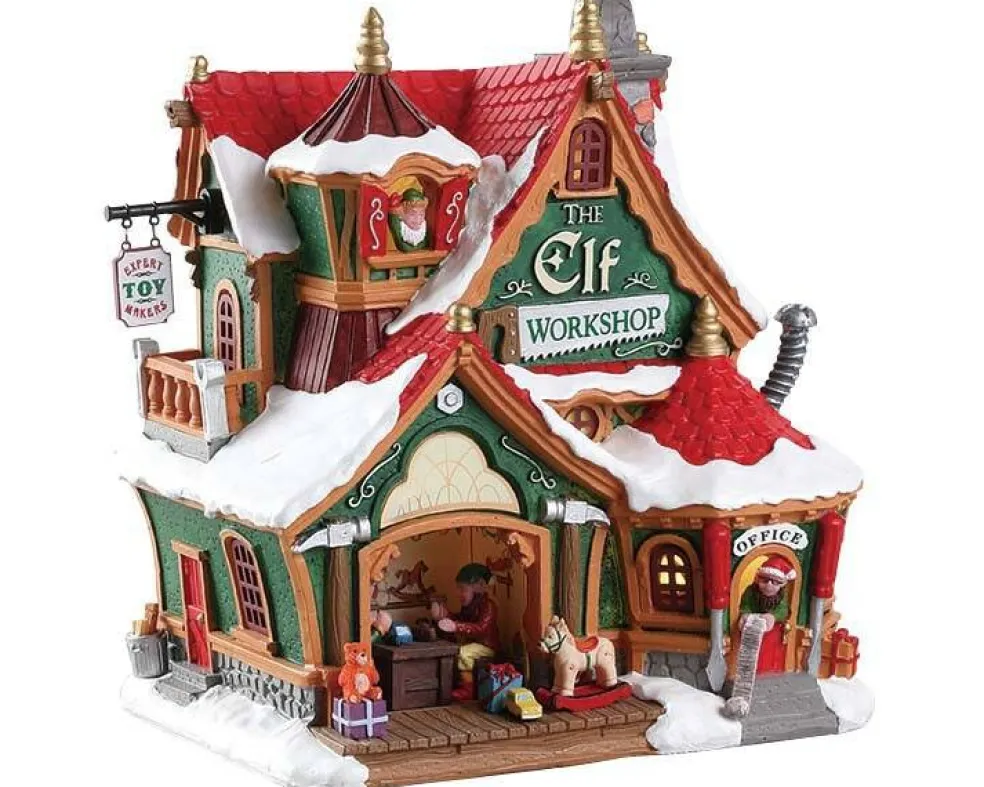 Lemax The Elf Workshop Lighted Building #75291