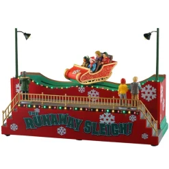 Lemax The Runaway Sleigh Table Accent with 4.5V Adaptor #54453