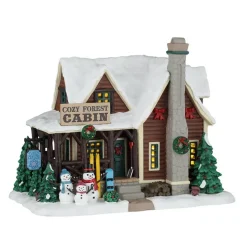 Lemax Vail Village Cozy Forest Cabin Winter Christmas Building