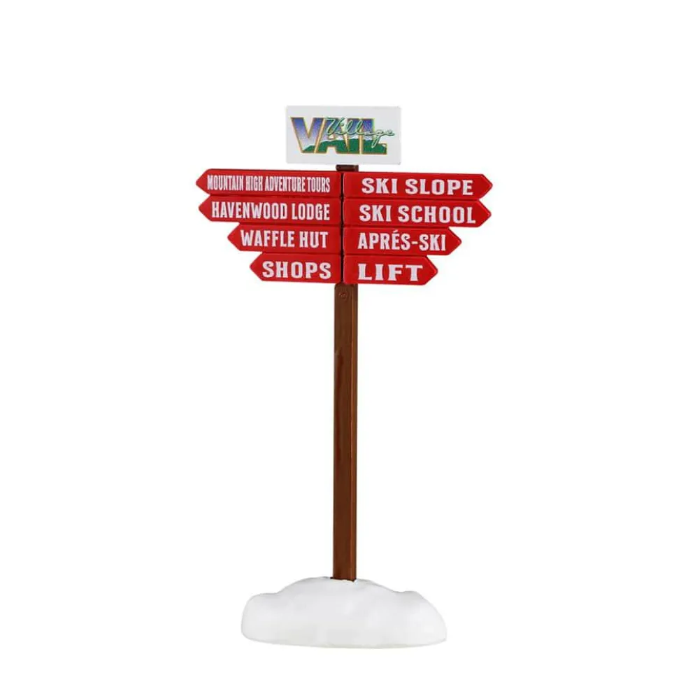 Lemax® Vail Village™ Ski Slope Sign