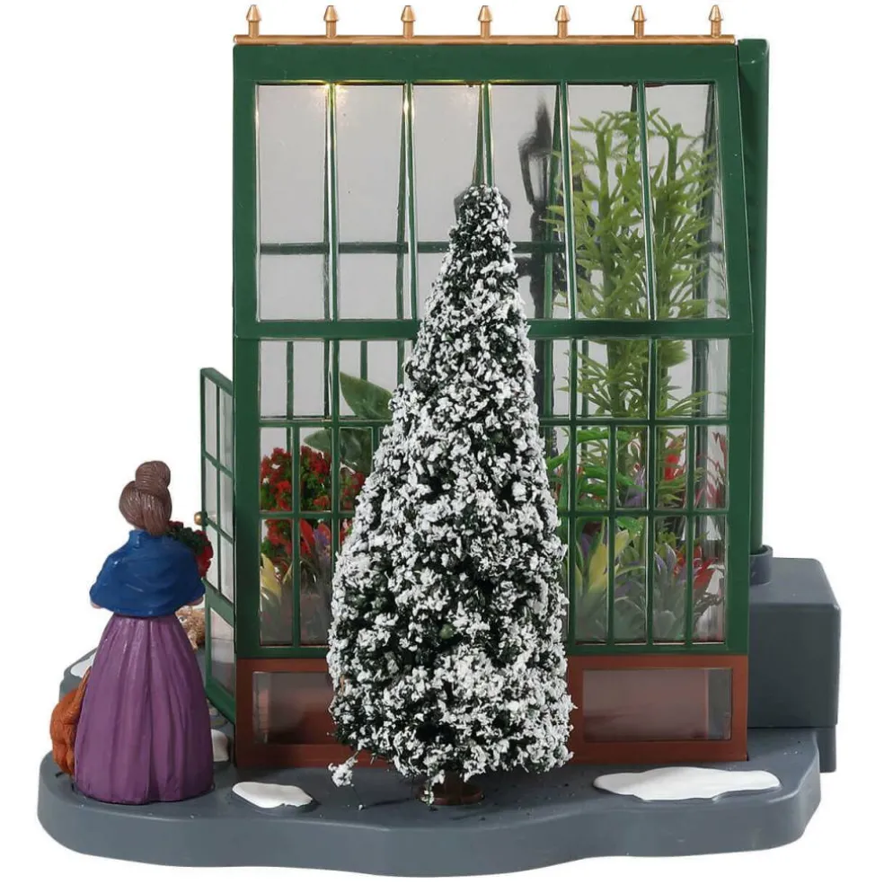 Lemax Victorian Greenhouse Lighted Table Accent Battery Operated #84347