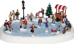 Lemax Village Skating Pond With Sound