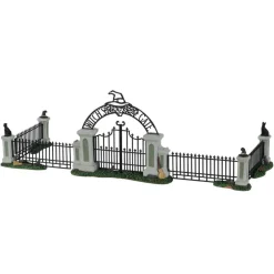 Lemax Witch Gate Spooky Town Village Accessory Set of 5 #14857
