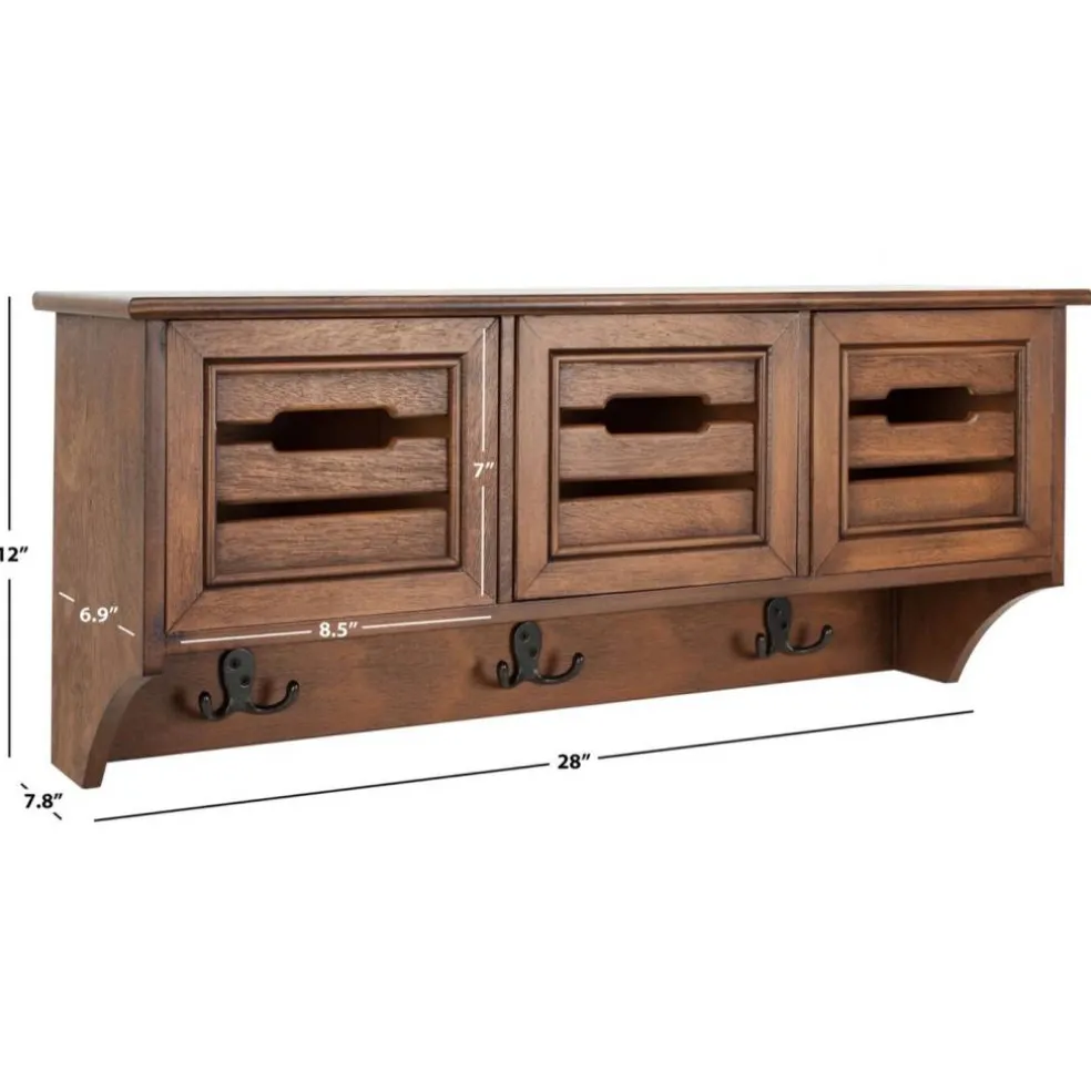Leon Hanging 3 Drawer Wall Rack