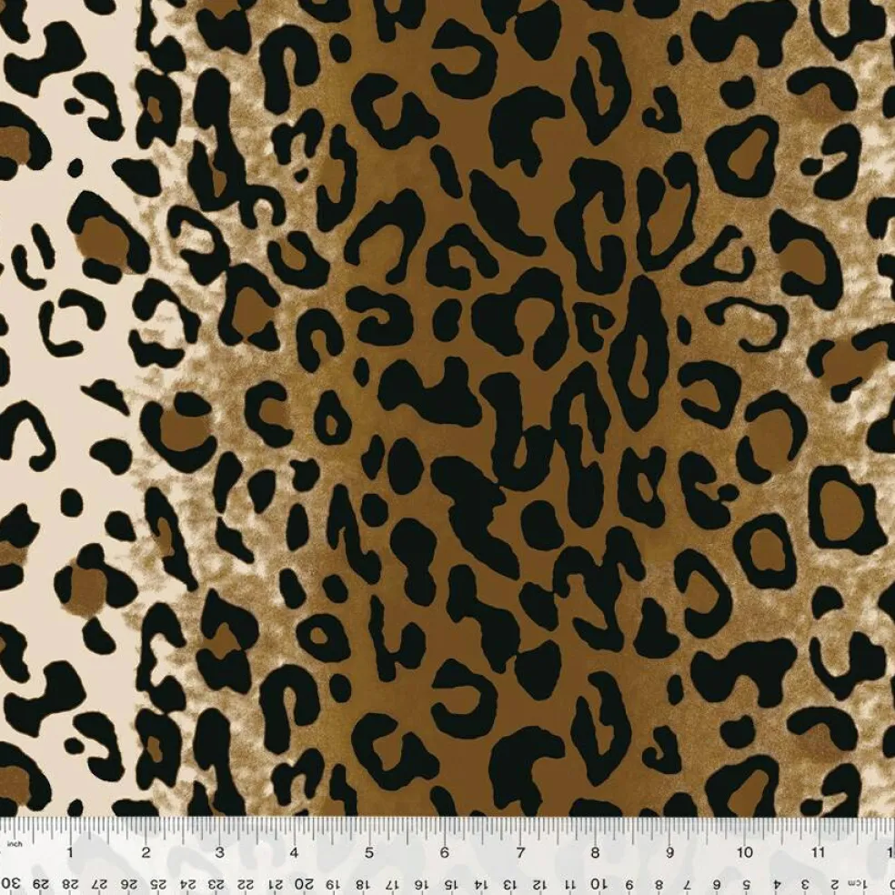 Leopard Print Anti-Pill Fleece Fabric