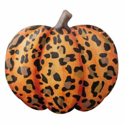 Leopard Print Pumpkin Metal Pumpkin for Wreath Making and Decorations