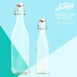 Le Parfait - Clear - Glass Versatile Bottles for Fermenting and Preserving - 3 Piece