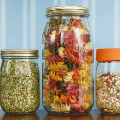 Le Parfait - Clear - Glass Versatile Preserving Jars for Storage and Décor - 3 Piece