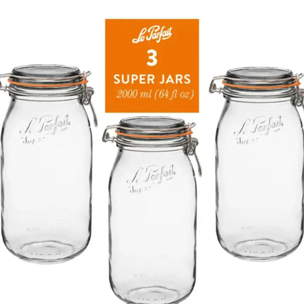 Le Parfait - Versatile Glass Jars for Preserving, Canning and Storage
