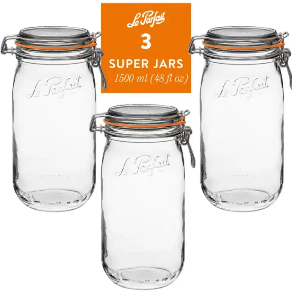 Le Parfait - Versatile Glass Jars for Preserving, Canning and Storage