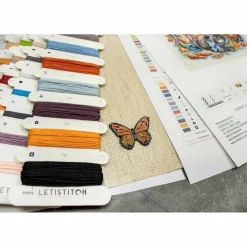 LetiStitch Autumn with a Rabbit Counted Cross Stitch Kit