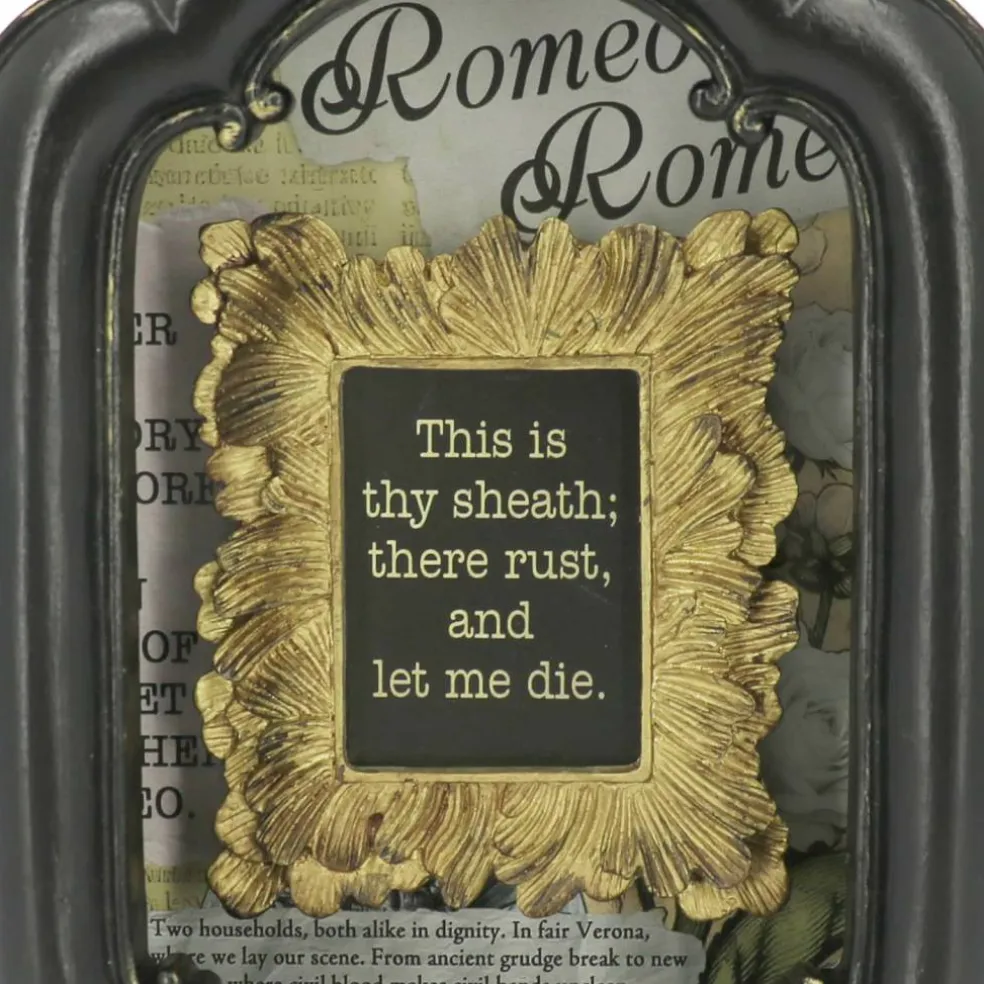 6.75" Let Me Die Romeo & Juliet Shadow Box Tabletop Décor by Ashland®