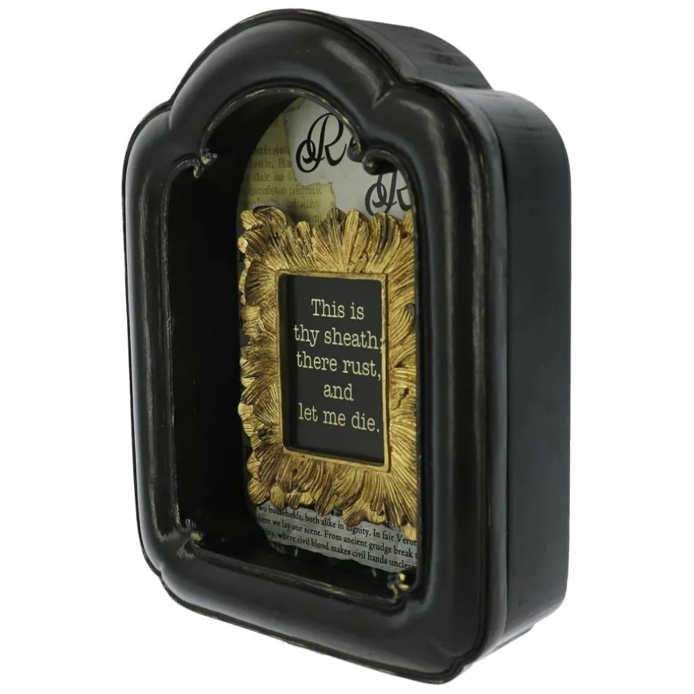 6.75" Let Me Die Romeo & Juliet Shadow Box Tabletop Décor by Ashland®