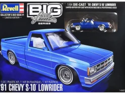 Level 4 Model Kit 1991 Chevrolet S-10 Lowrider Pickup Truck with 1/64 Diecast Version Included 1/25 Scale Model by Revell