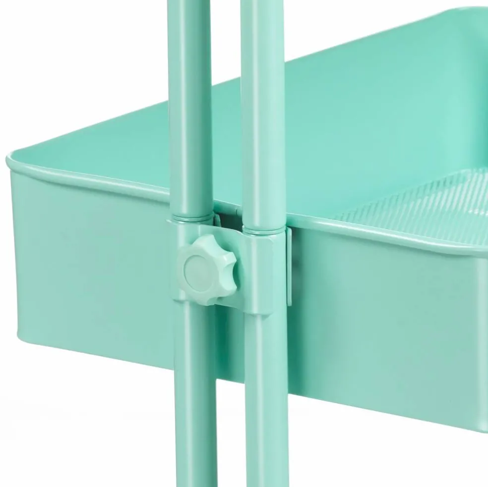 Lexington 4-Tier Jelly Mint Rolling Cart by Simply Tidy®