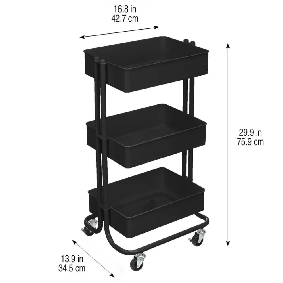 Lexington 3-Tier Rolling Cart by Simply Tidy®