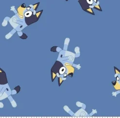 Licensed Bluey Tossed Fleece Fabric by the Yard