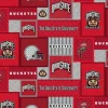 Licensed NCAA Ohio State University Patch Fleece OHS1177 Fabric by the Yard