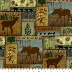 Life in the Woods Anti-Pill Premium Fleece Fabric | By The Yard
