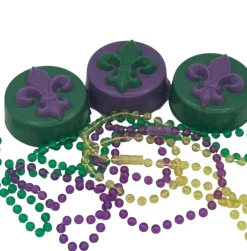 Life Of The Party Mardi Gras Fleur De Lis Cookie Mold 6 Cavity