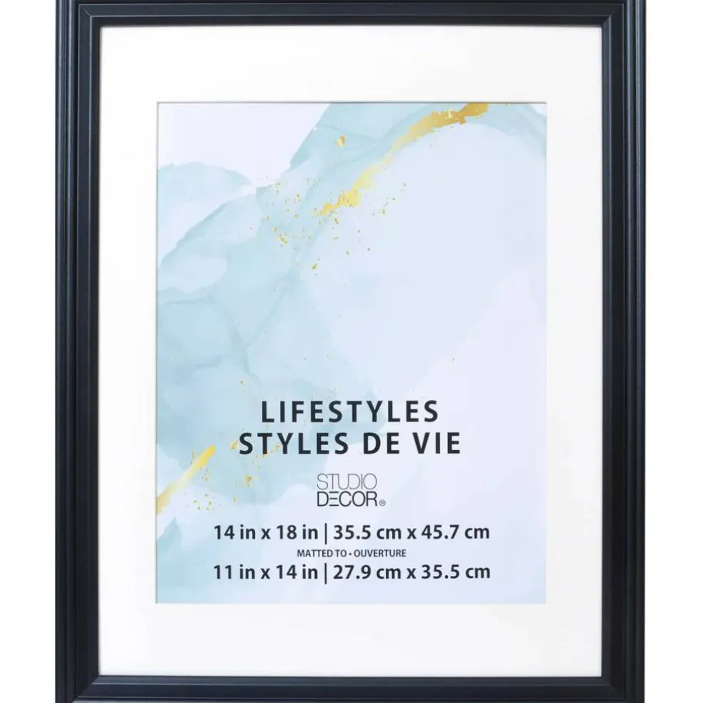 Lifestyles™ Black Frame With Mat by Studio Décor®