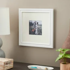 Lifestyles™ 5" x 5" White Square Frame with Mat by Studio Décor®