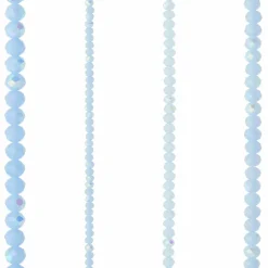 Light Blue Faceted Glass Rondelle Beads by Bead Landing™