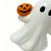 12" Lighted Ghost & Jack-o'-Lantern Tree Topper with Warm White LED Lights by Ashland®