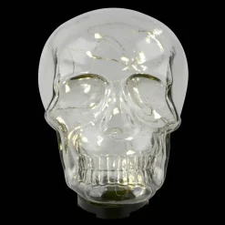 7" Lighted Glass Skull by Ashland®