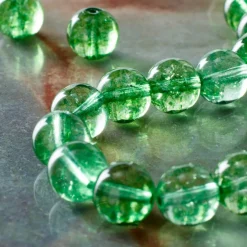 Light Green Quartz Round Beads by Bead Landing™