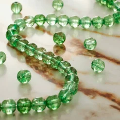 Light Green Quartz Round Beads by Bead Landing™