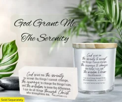 Lighthouse Christian Products Serenity Prayer - 13 ounce Soy Candle - Faith-Inspired - Christian Gift