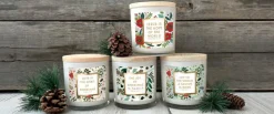 Lighthouse Christian Products Inspirational Softly Scented Jar Candle 13 Ounce Natural Soy Wax Joy of Christmas