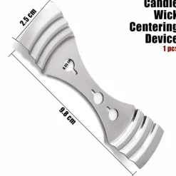 Light 8 inch Candle Wick with Candle Wick Stickers and Candle Wick Centering Device,60 pcs for Candle Making