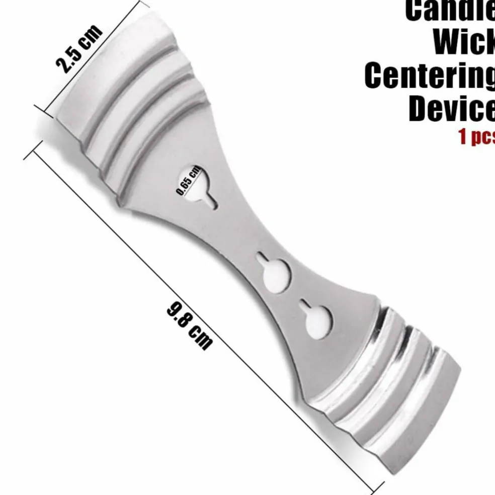 Light 8 inch Candle Wick with Candle Wick Stickers and Candle Wick Centering Device,60 pcs for Candle Making