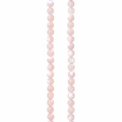 Light Pink Mother of Pearl Round Beads, 4mm by Bead Landing™