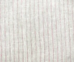 Light Pink-White Spence Bryson Stripe Irish Linen Slub Woven Fabric By the Yard