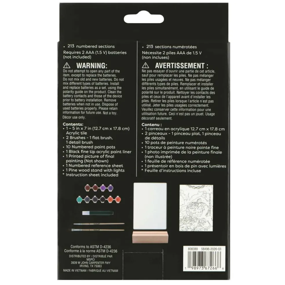 Light Up Jack-o'-Lantern Paint-by-Number Acrylic Surface Kit by Artist's Loft®