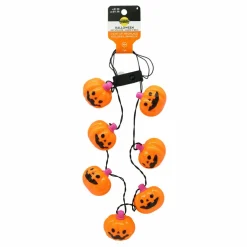 Light-Up Orange Jack-o'-Lantern Necklace by Creatology™