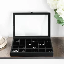 Lilarie & Co. Jewelry Box with Glass Lid