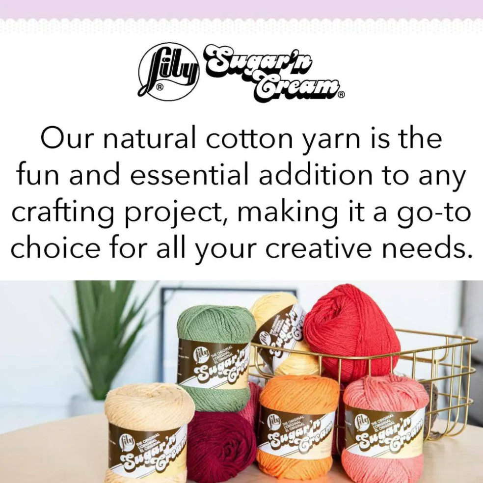 Lily® Sugar 'n Cream® Solid Yarn