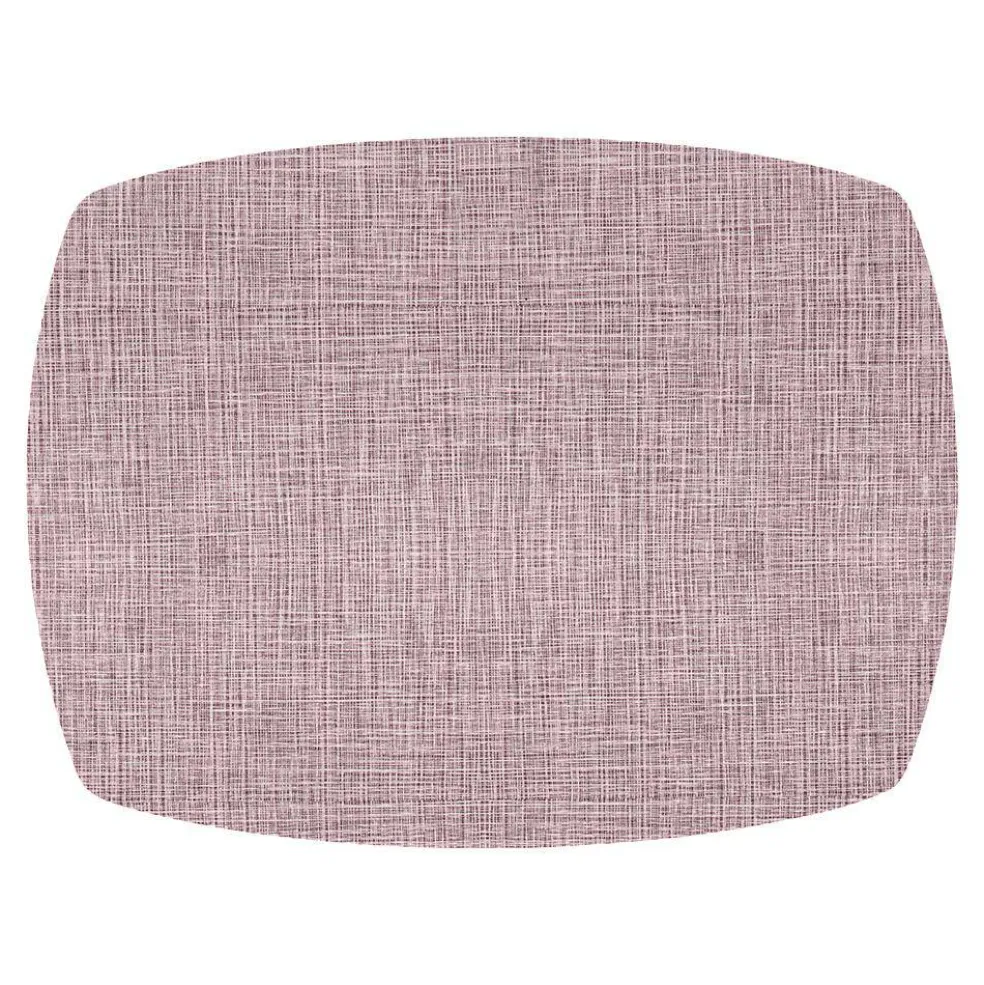 Linen Style Placemat with Rounded Corners