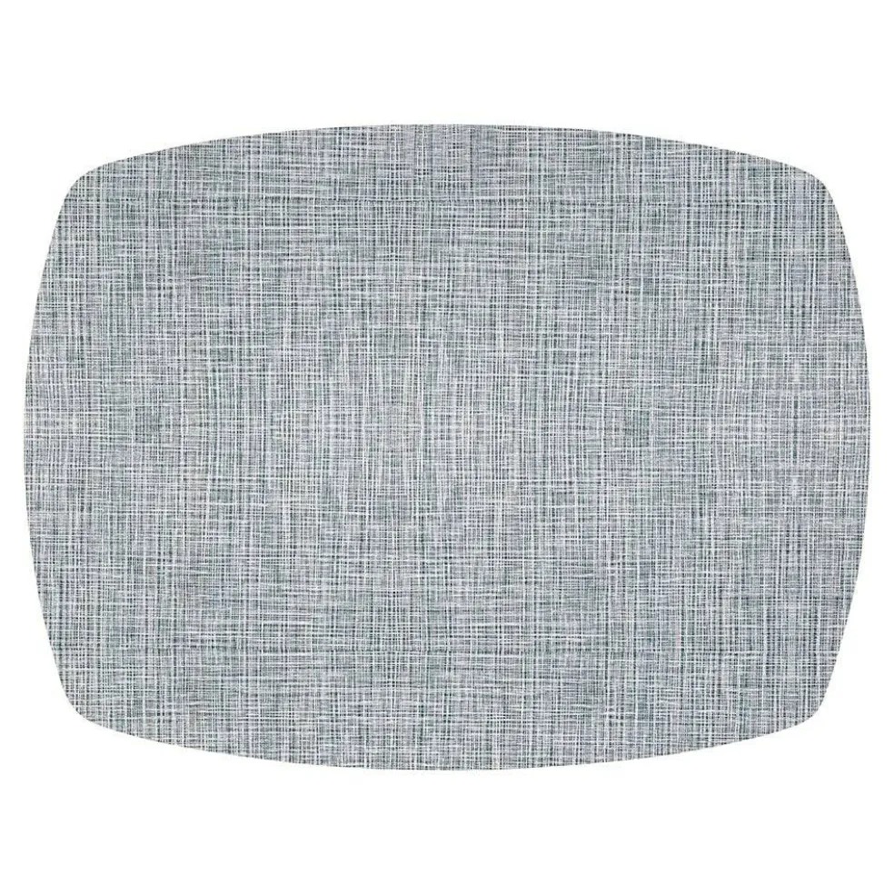 Linen Style Placemat with Rounded Corners