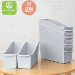 Linking Book Bins, Colorful Connecting Storage