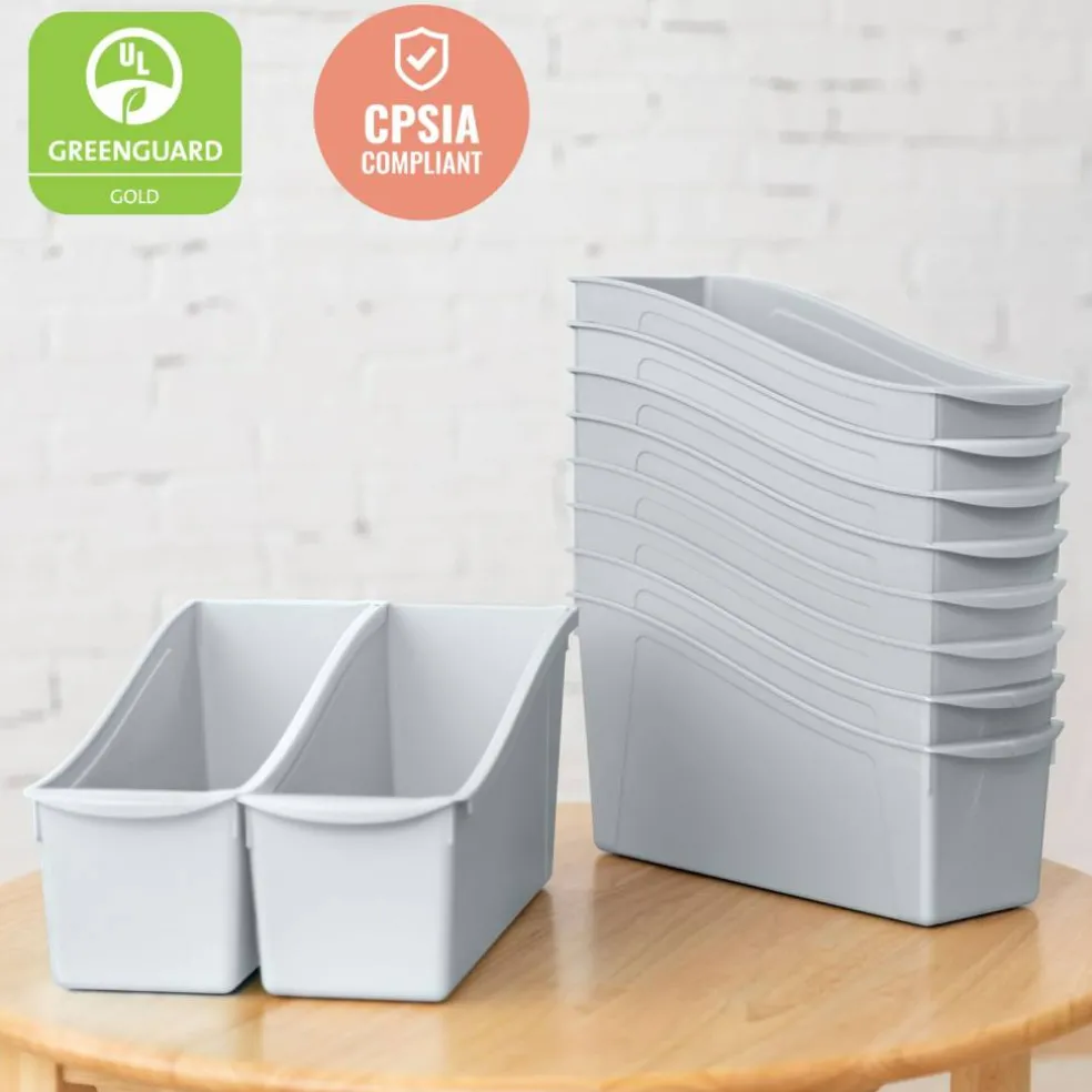 Linking Book Bins, Colorful Connecting Storage