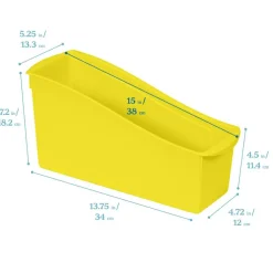 Linking Book Bins, Colorful Connecting Storage